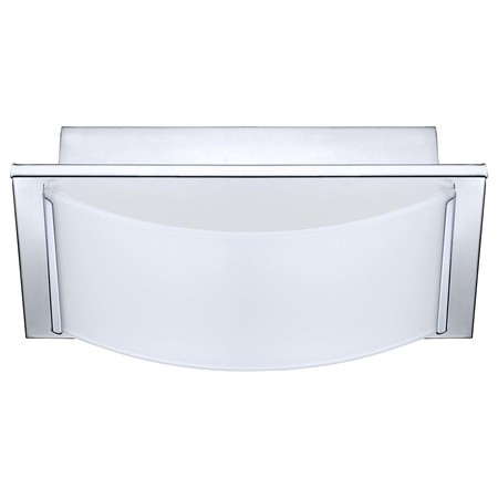 EGLO 1x6.7W LED Wall/Ceiling Light w/ Chrome Finish & White Glass 94465A